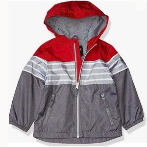 Red/Grey OshKosh Boys' Jersey-Lined Windbreaker Size 5-6 NWT